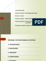 Pekar - Tehnologija Zanimanja - PEČENJE Priprema Za Pečenje - 2 Raz