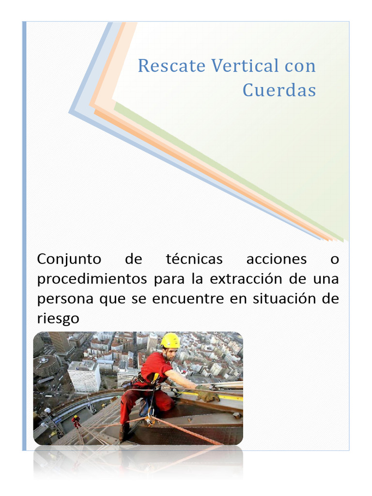 Técnicas de Rescate Vertical con Cuerdas | PDF | Nudo | Cuerda
