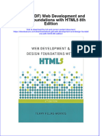 Ebook PDF Web Development and Design Foundations With Html5 8th Edition PDF