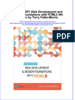 Ebook PDF Web Development and Design Foundations With Html5 9th Edition by Terry Felke Morris PDF