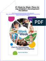 Ebook PDF Week by Week Plans For Documenting Childrens Development 7th Edition PDF