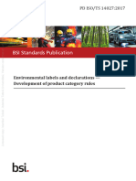 BSI Standards Publication: Environmental Labels and Declarations - Development of Product Category Rules