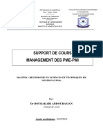Support de Cours de Management Des PME - Chap1 Et Chap2