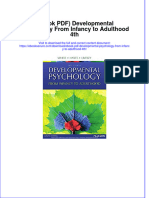 Ebook PDF Developmental Psychology From Infancy To Adulthood 4th PDF