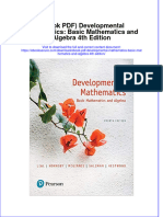 Ebook PDF Developmental Mathematics Basic Mathematics and Algebra 4th Edition PDF