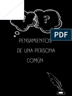 Pensamientos de Una Persona Común