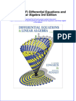 Ebook PDF Differential Equations and Linear Algebra 3rd Edition PDF