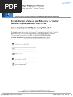 Rehabilitation of Ataxic Gait Following Cerebellar Lesions