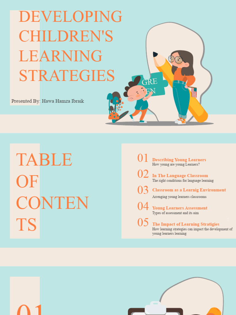 Developing Young Learners Language Stratigies Pdf Learning Classroom