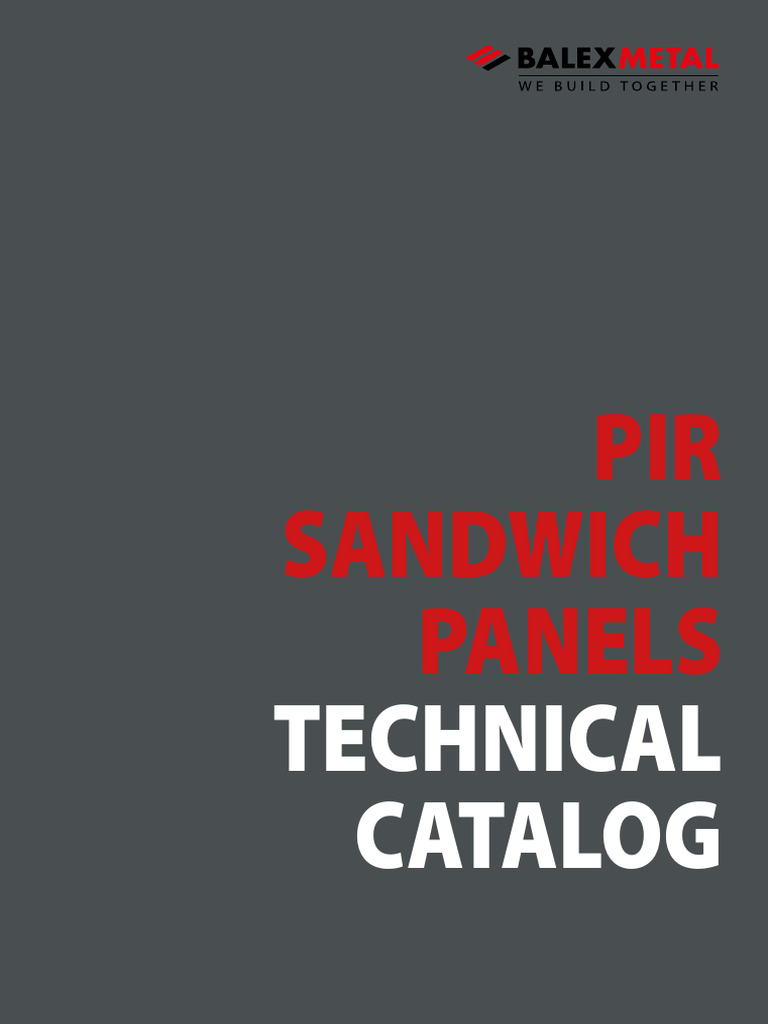 Balex Metal PIR Sandwich Panels Catalog | PDF | Wall | Corrosion