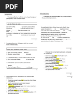 B1 UNIT 8 Test Standard