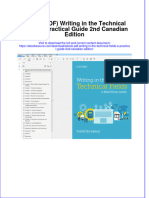 Ebook PDF Writing in The Technical Fields A Practical Guide 2nd Canadian Edition PDF