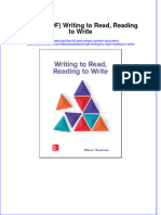 Ebook PDF Writing To Read Reading To Write PDF