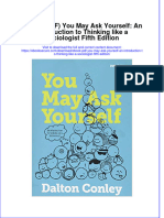 Ebook PDF You May Ask Yourself An Introduction To Thinking Like A Sociologist Fifth Edition PDF