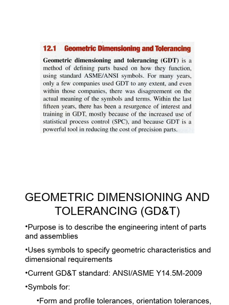 G D & T | PDF | Engineering Tolerance | Drawing