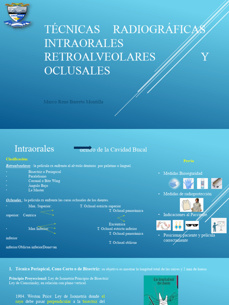 Técnicas Radiográficas Intraorales y Oclusales | PDF | Diente | Boca