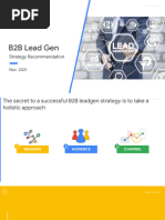 B2B Lead Gen Strategy