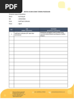 Contoh Handover Pekerjaan dan Dokumen | PDF | Bisnis