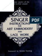 Singer Instructions For Art Embroidery and Lace Work - Singer 1989
