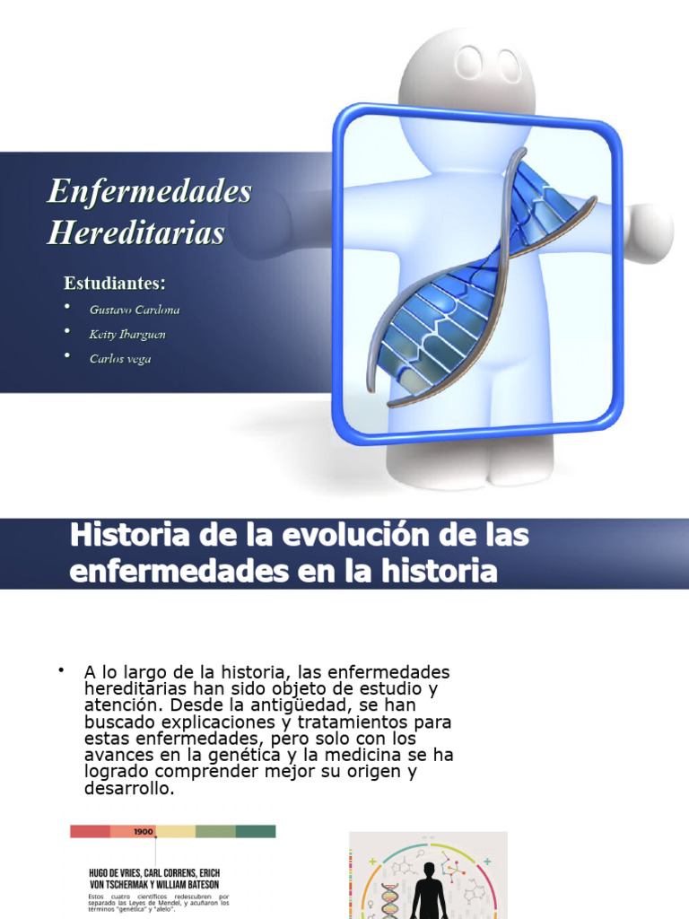 Enfermedades Hereditarias: Genética y Tratamientos | PDF | Gene ...