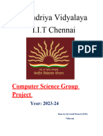 Kendriya Vidyalaya I.I.T Chennai: Computer Science Group Project