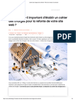 Cahier Des Charges de La Refonte Plan de La Maison À Construire