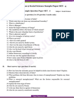 CBSE Class 9 Social Science Sample Paper SET 4