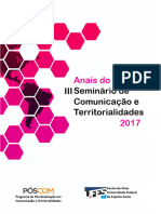 Seminário Do Programa de Pós Graduação em Comunicação Da UFES