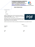 Format Surat Pernyataan Panjar Cuti Pegawai P3K 2023