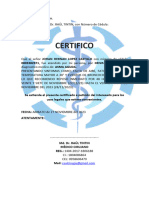 Certificado Medico Johan Lopez