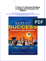 FULL Download Ebook PDF Keys To Success Building Analytical Creative and Practical 7th Edition PDF Ebook