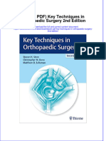 FULL Download Ebook PDF Key Techniques in Orthopaedic Surgery 2nd Edition PDF Ebook