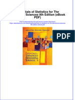 Essentials of Statistics For The Behavioral Sciences 9th Edition Ebook PDF
