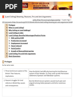 Land Ceiling in India - Features, Benefits, Limitations Notes4UPSC