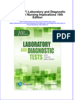 FULL Download Ebook PDF Laboratory and Diagnostic Tests With Nursing Implications 10th Edition 2 PDF Ebook