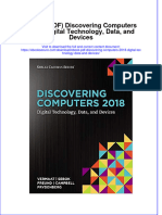Ebook PDF Discovering Computers 2018 Digital Technology Data and Devices PDF
