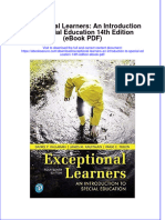 Exceptional Learners An Introduction To Special Education 14th Edition Ebook PDF