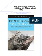 Evolutionary Psychology The New Science of The Mind 5th Edition Ebook PDF