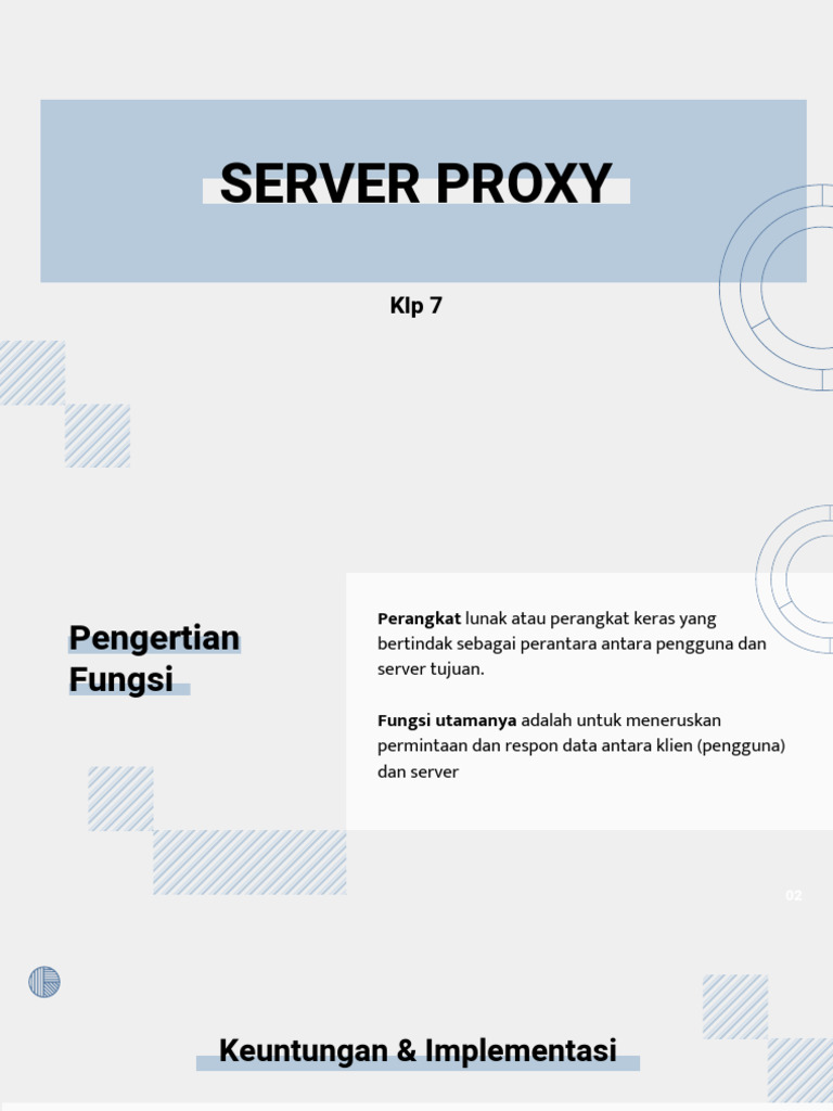 Fungsi dan Konfigurasi Server Proxy | PDF