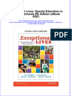 Exceptional Lives Special Education in Todays Schools 8th Edition Ebook PDF