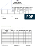 FORM 2 Miscues in Reading Scoring Template Blank