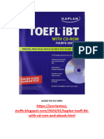 Kaplan TOEFL IBT With CD-ROM and Ebook