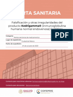 Alerta Sanitaria Kedrigamma 24102023