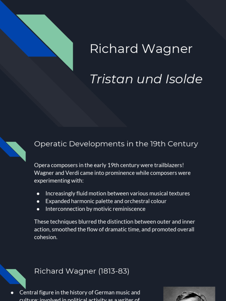 Wagner, Tristan Und Isolde Slides | PDF | Richard Wagner | Opera