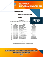 FINAL - LAPORAN UNGGULAN UMKM - Keterampilan Masyarakat