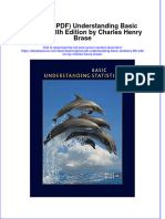 Original PDF Understanding Basic Statistics 8th Edition by Charles Henry Brase PDF