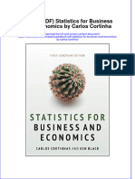 Ebook Ebook PDF Statistics For Business and Economics by Carlos Cortinha PDF