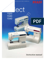 Pfaff Select 1520/1530/1540 Sewing Machine Instruction Manual