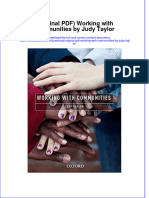 Original PDF Working With Communities by Judy Taylor PDF