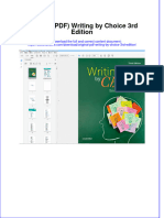 Original PDF Writing by Choice 3rd Edition PDF
